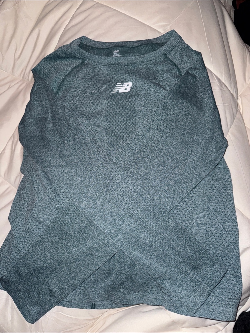 New Balance Women's Teal Heather Crew Sweatshirt